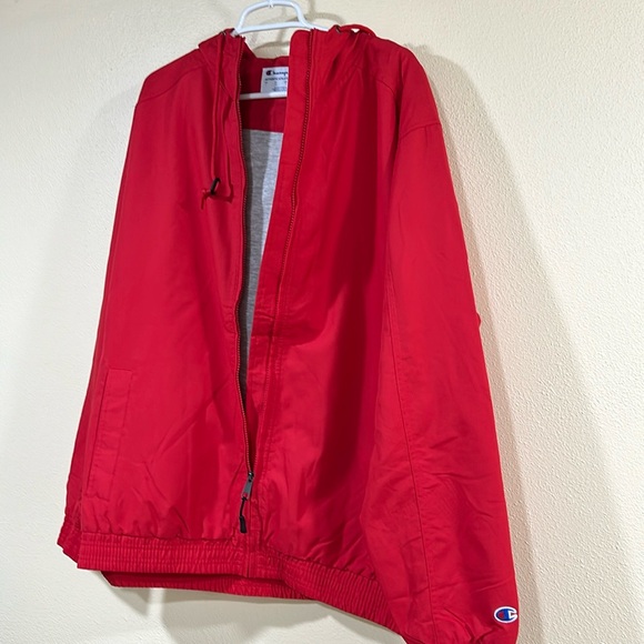Gorgeous Plain Red Fleece Lined Full Zip Jacket, Men’s Large NWT Retail $84 - Picture 9 of 10